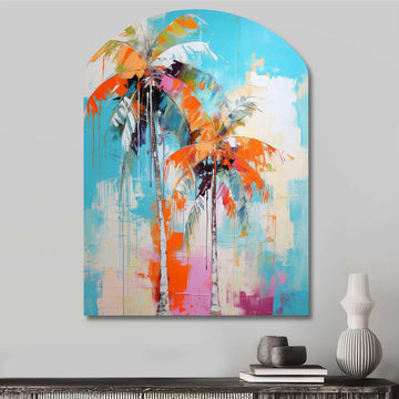 Palm Trees Palm VI - Asymmetric Metal Wall Art